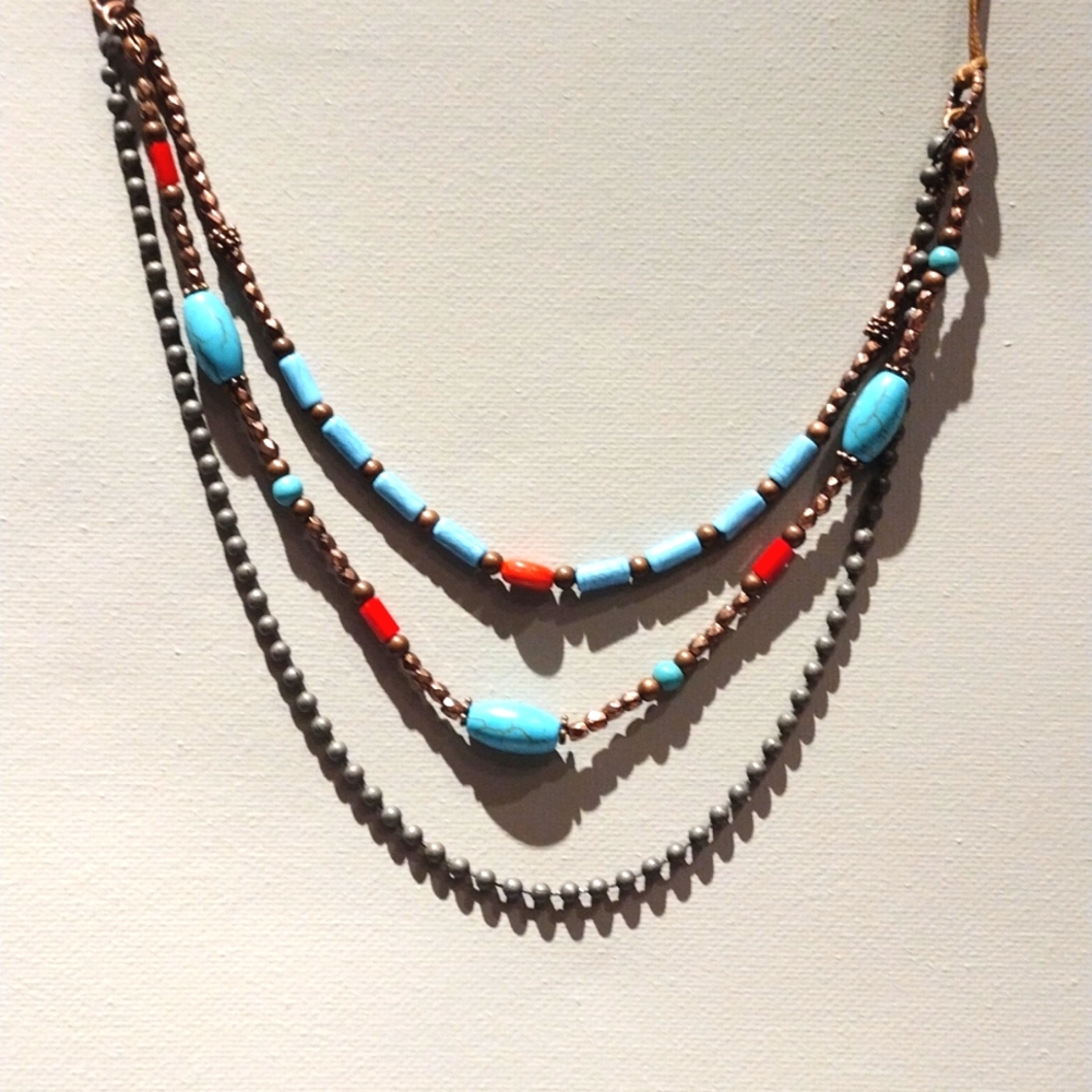 Beaded necklace.